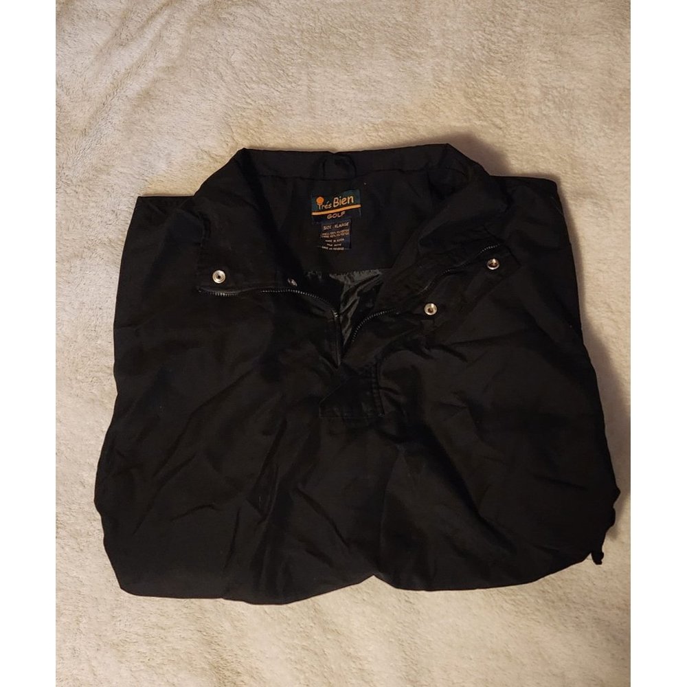 Tres Bien Golf Windbreaker Men's XLarge Short Sleeve 1/4 ZIp 1/4 snap